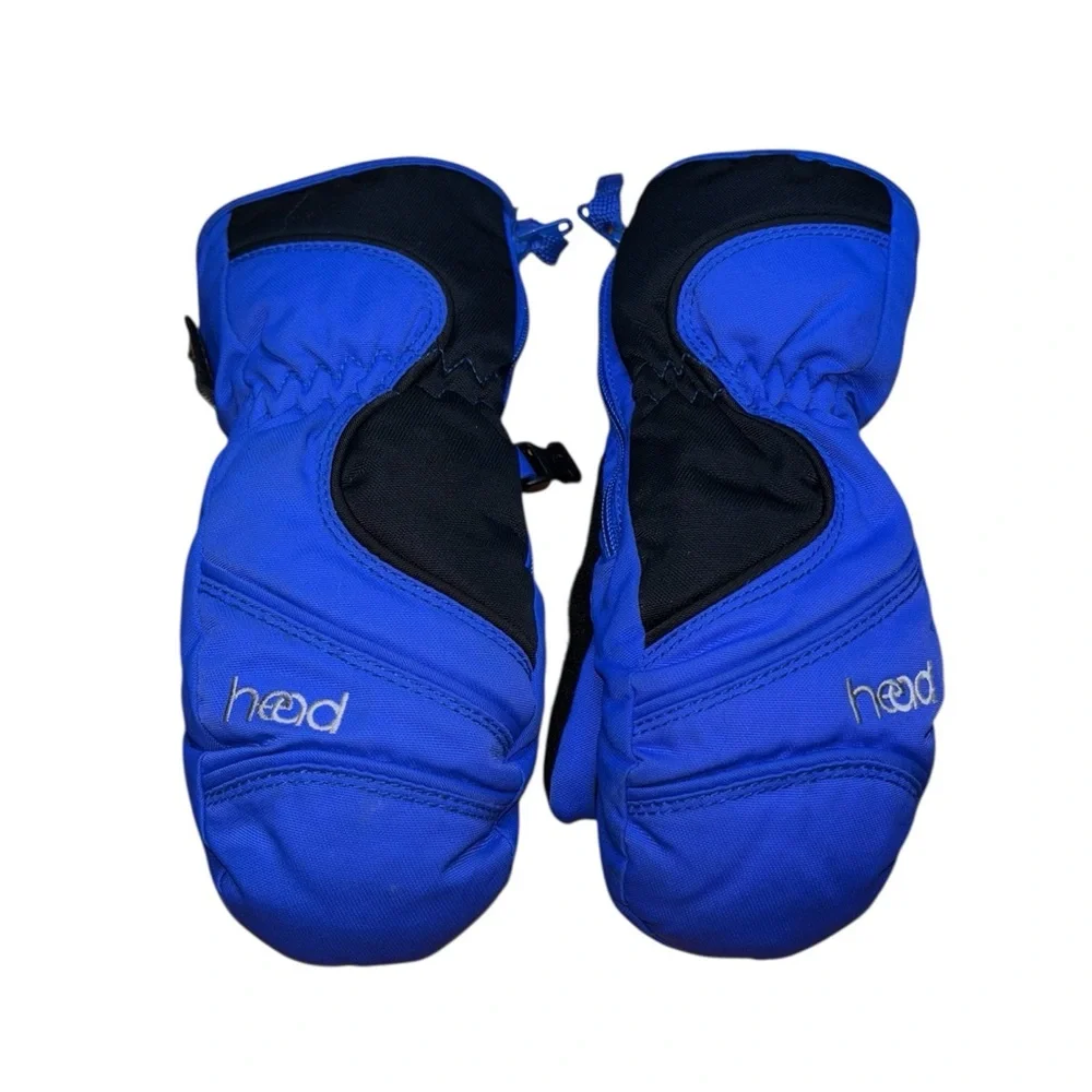 Head Insulated Mittens Size Small Blue Like New